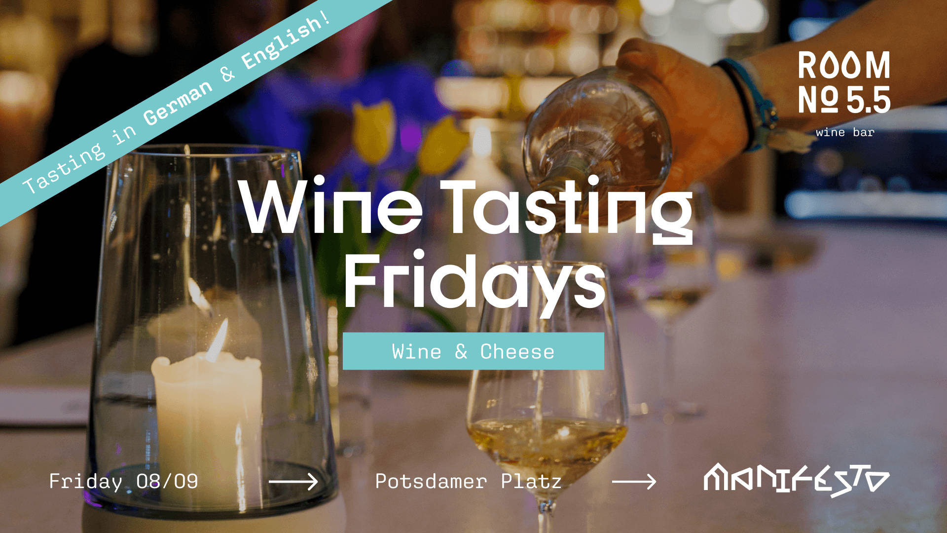 Wine Tasting Fridays⎮Wine & Cheese, 08/09