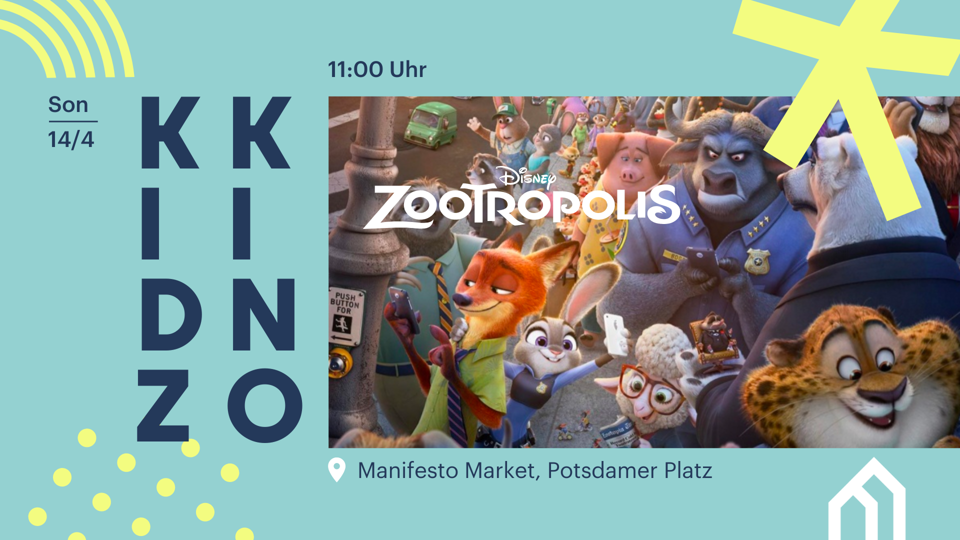 KIDZ KINO: Zoomania ⎮ FREIER EINTRITT, 14/04
