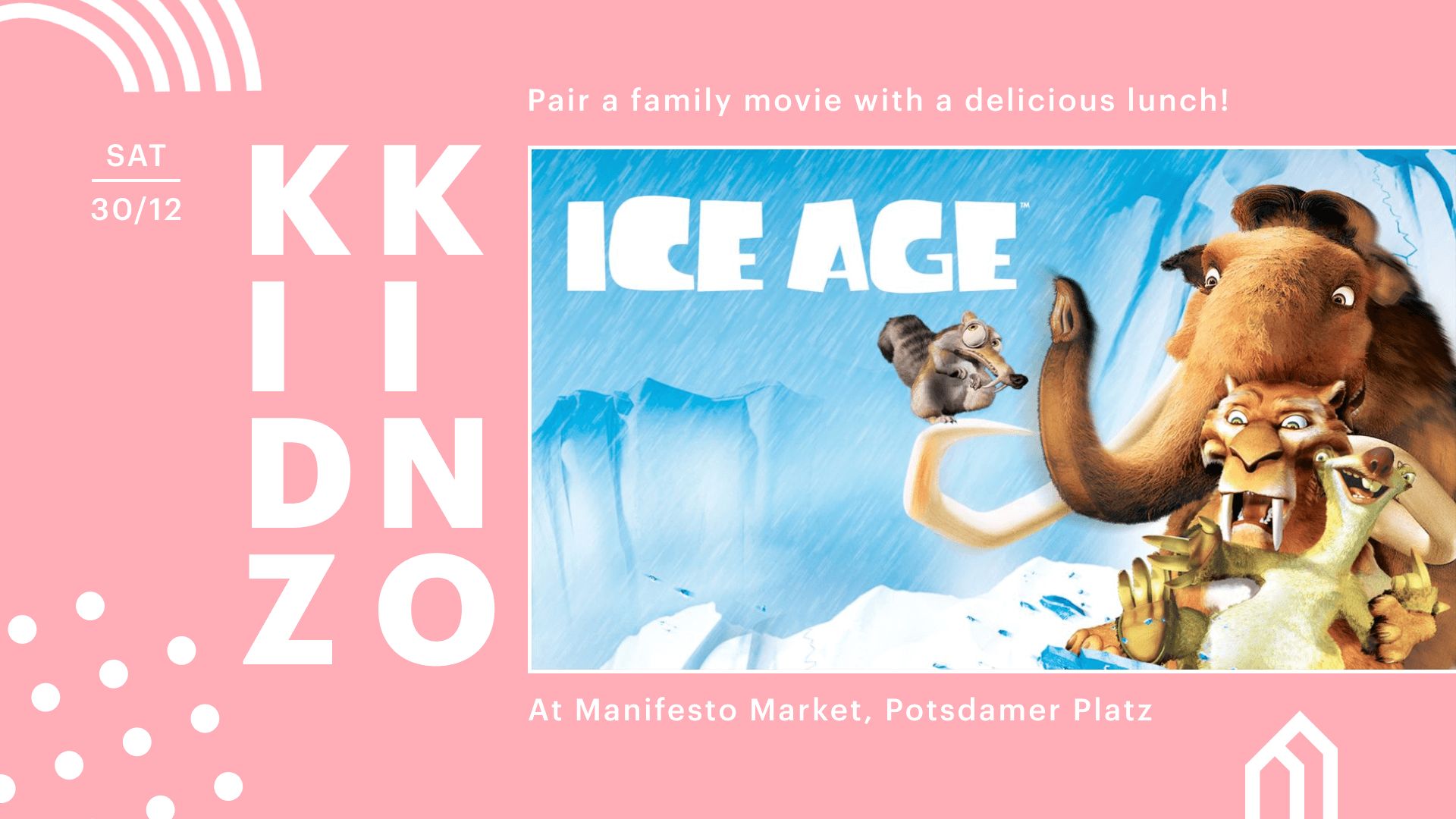 KIDZ KINO: Ice Age⎮ FREIER EINTRITT, 30/12