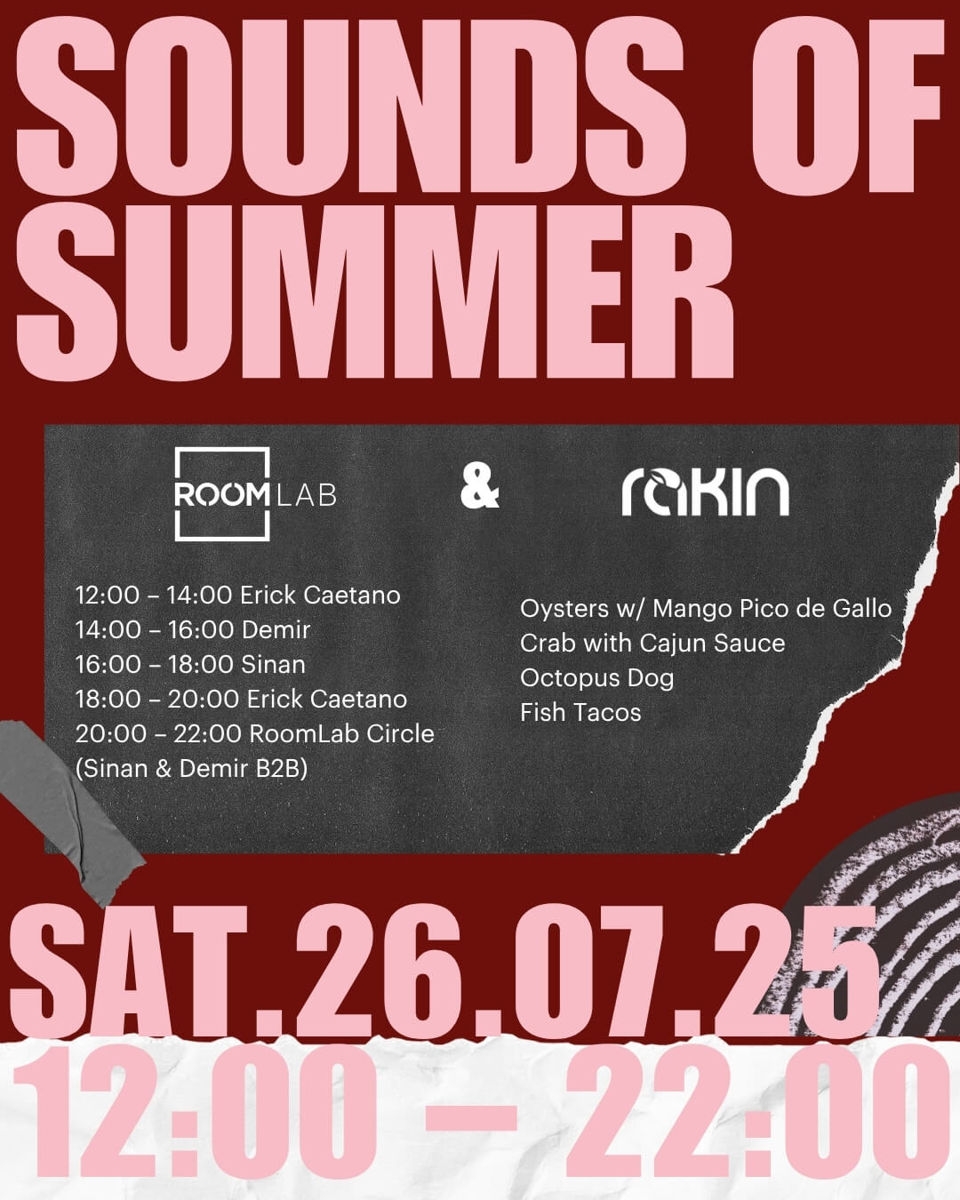 Sounds of Summer | RoomLab & Rakin, 26/07