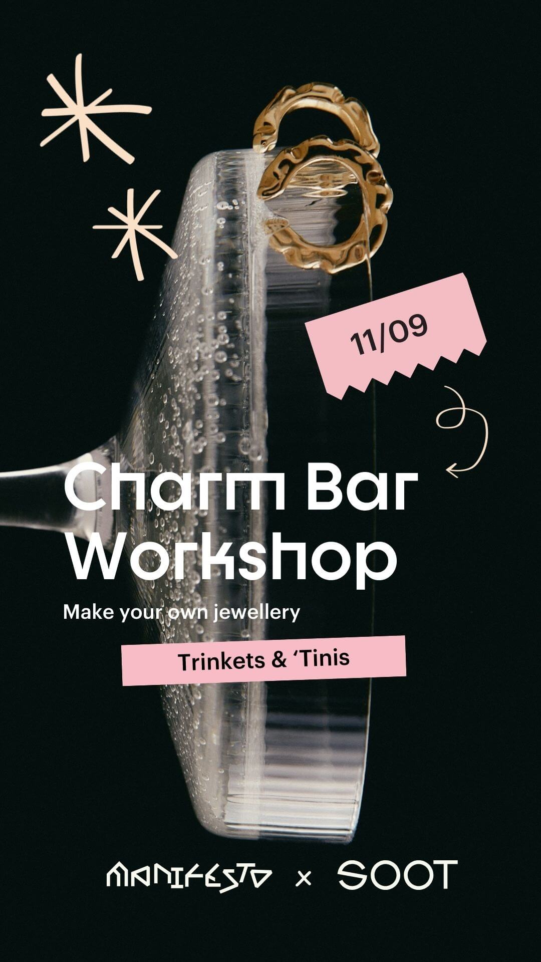 Charm Bar – Jewellery Workshop at SOOT , 11/09