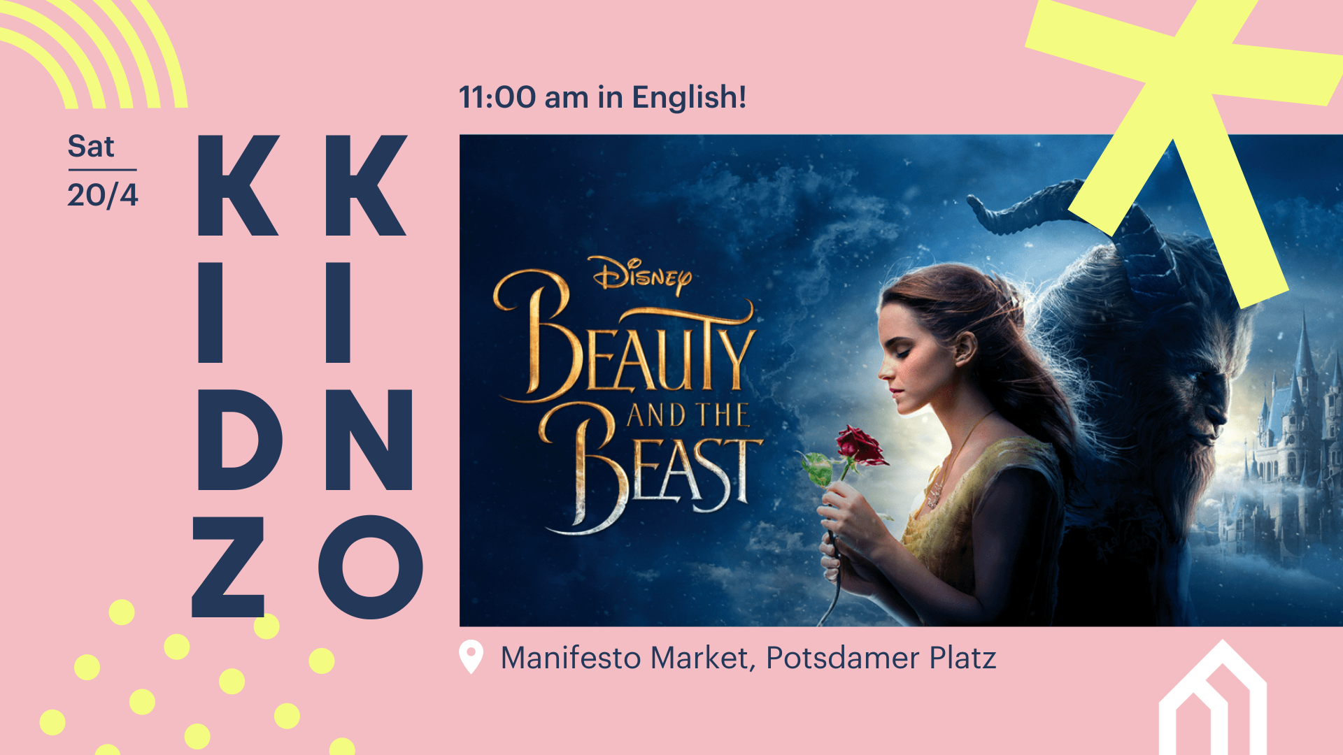 KIDZ KINO: Beauty and the Beast ⎮ FREE ENTRY, 20/04