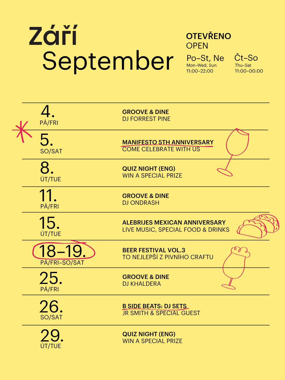 Groove & Dine | DJs, 04/09
