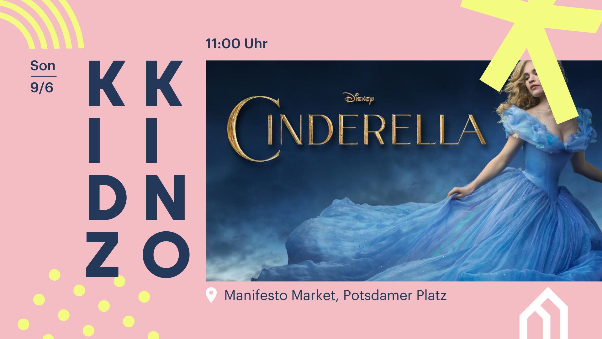 KIDZ KINO: Cinderella (DE) ⎮ FREIER EINTRITT, 09/06