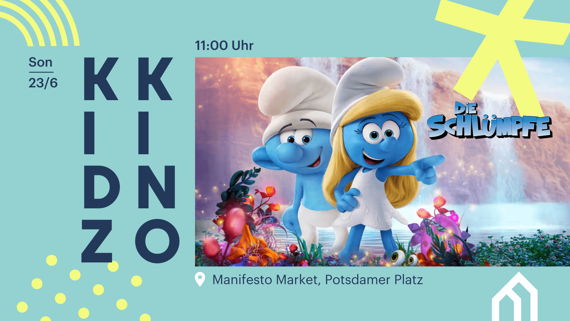 KIDZ KINO: Die Schlümpfe (DE) ⎮ FREIER EINTRITT, 23/06