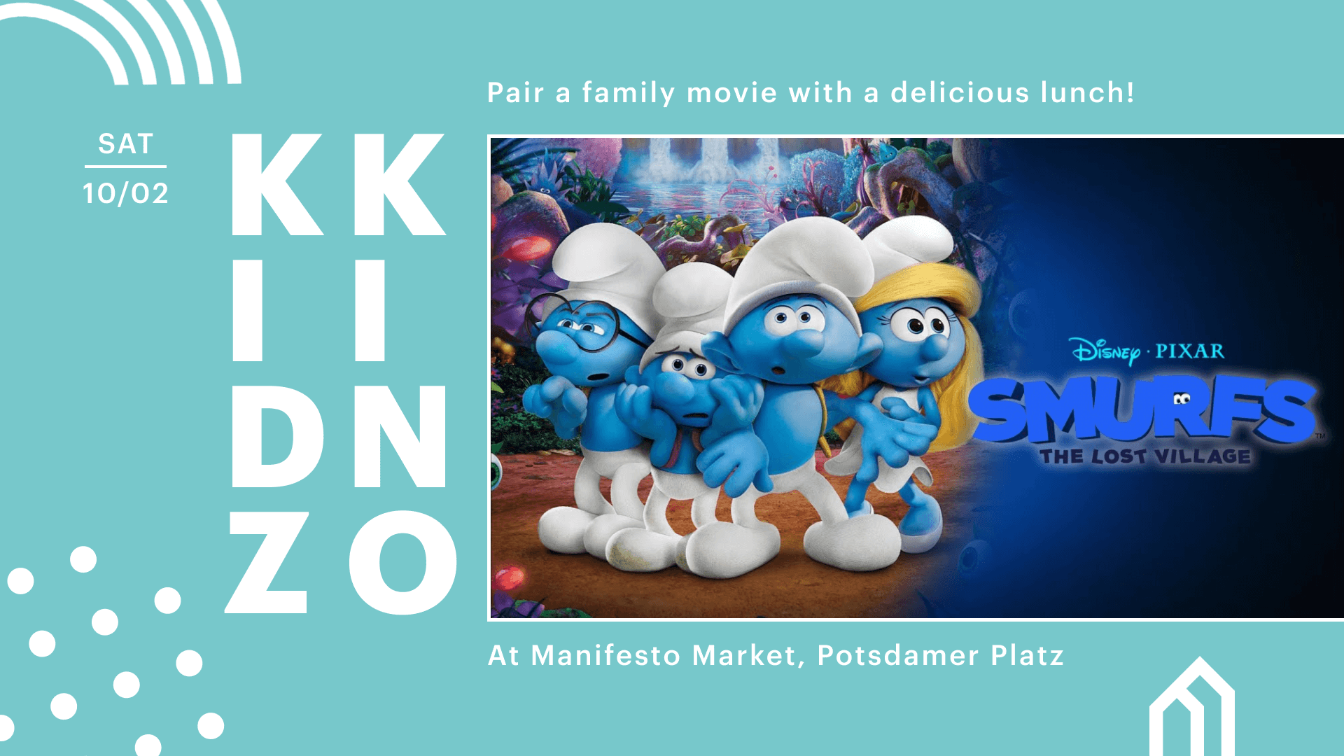 KIDZ KINO: Smurfs, The lost village⎮ FREIER EINTRITT, 04/02