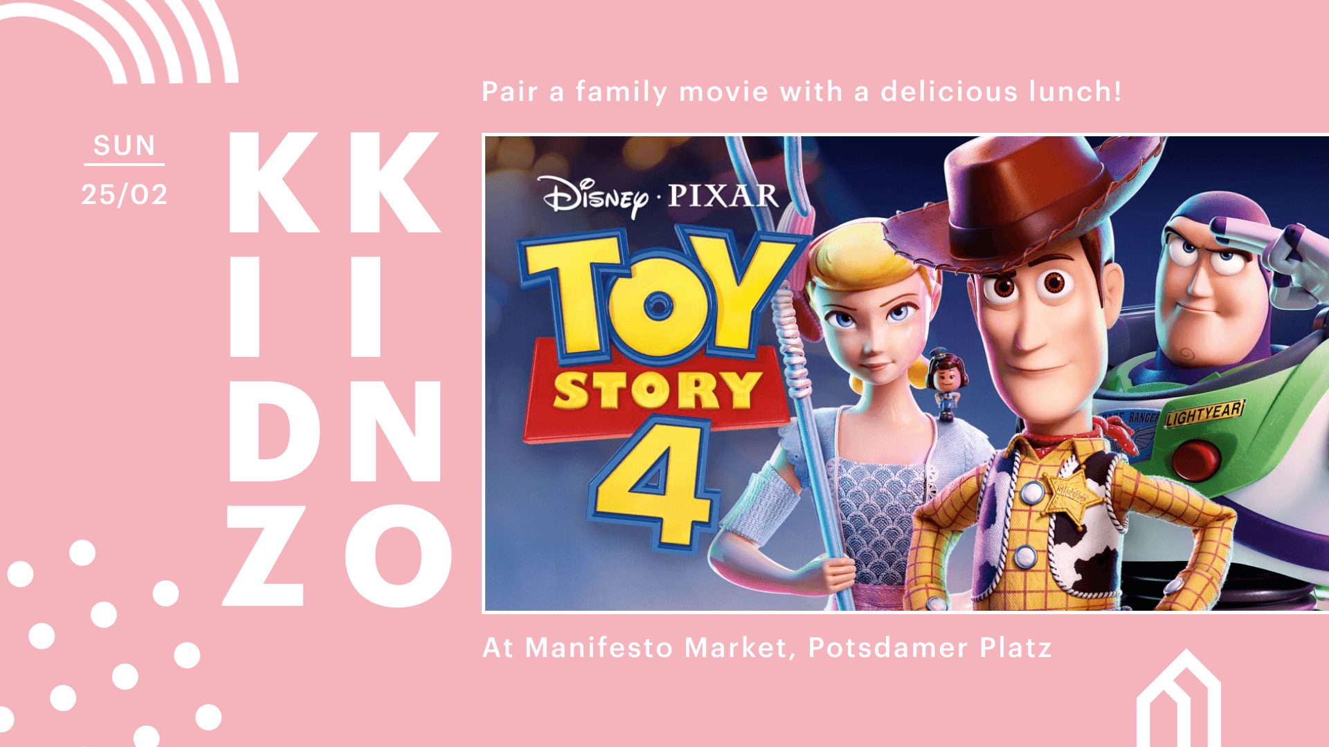 KIDZ KINO: Toy Story 4 ⎮ FREE ENTRY, 25/02