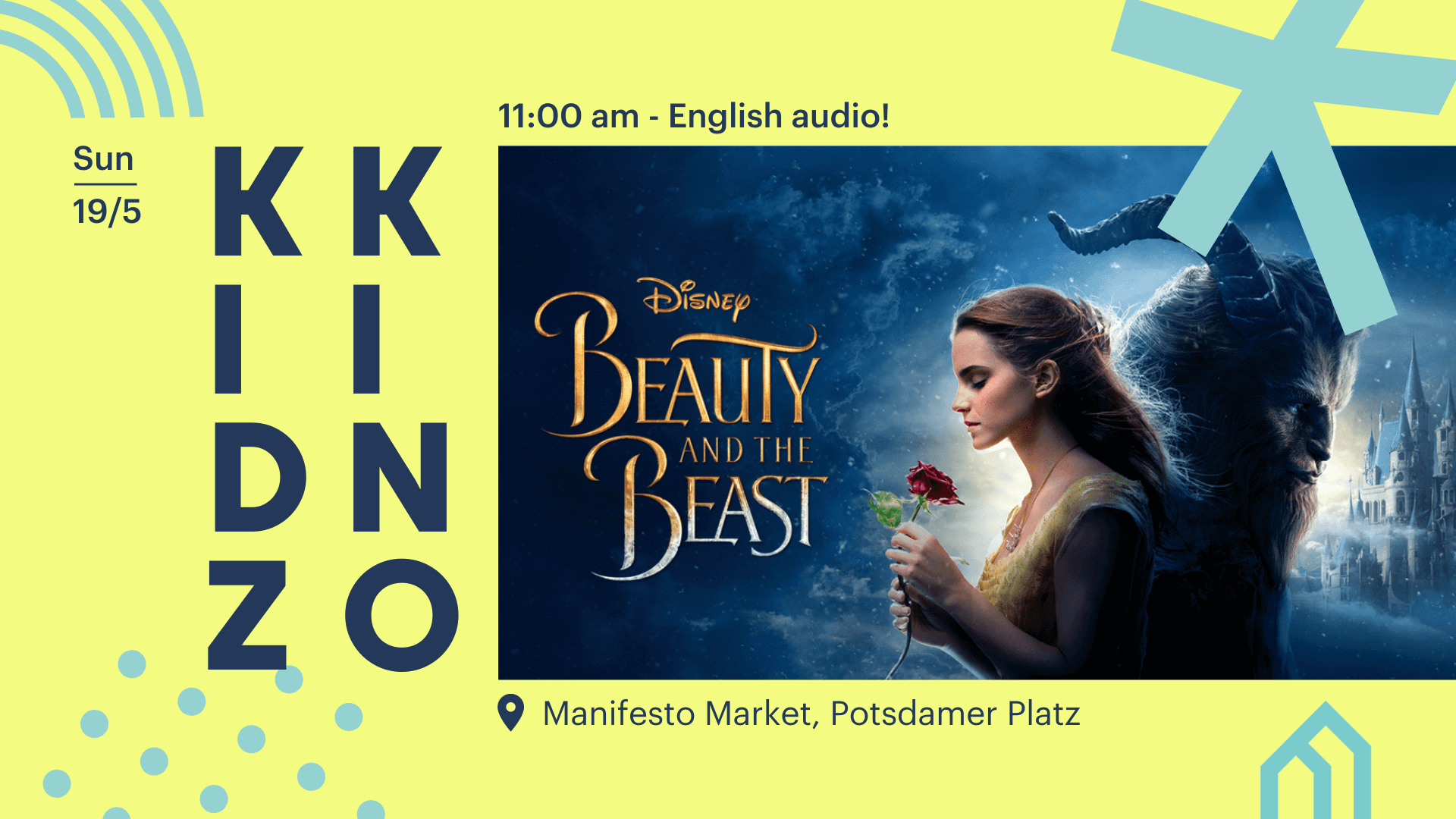 KIDZ KINO: Beauty & the Beast (EN) ⎮ FREE ENTRY, 19/05