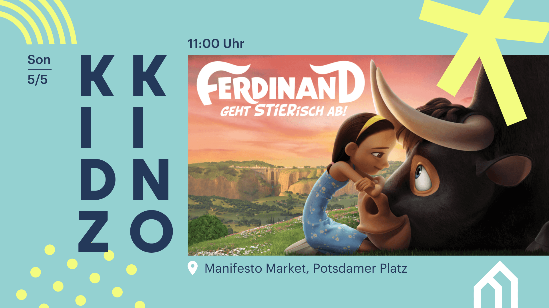 KIDZ KINO: Ferdinand (DE) ⎮ FREIER EINTRITT, 05/05
