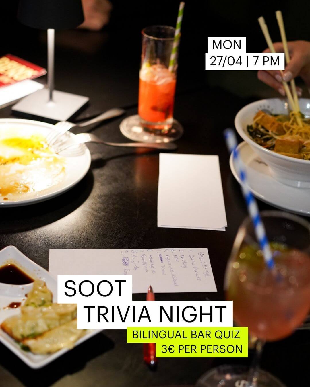 SOOT Trivia Night - April , 27/04