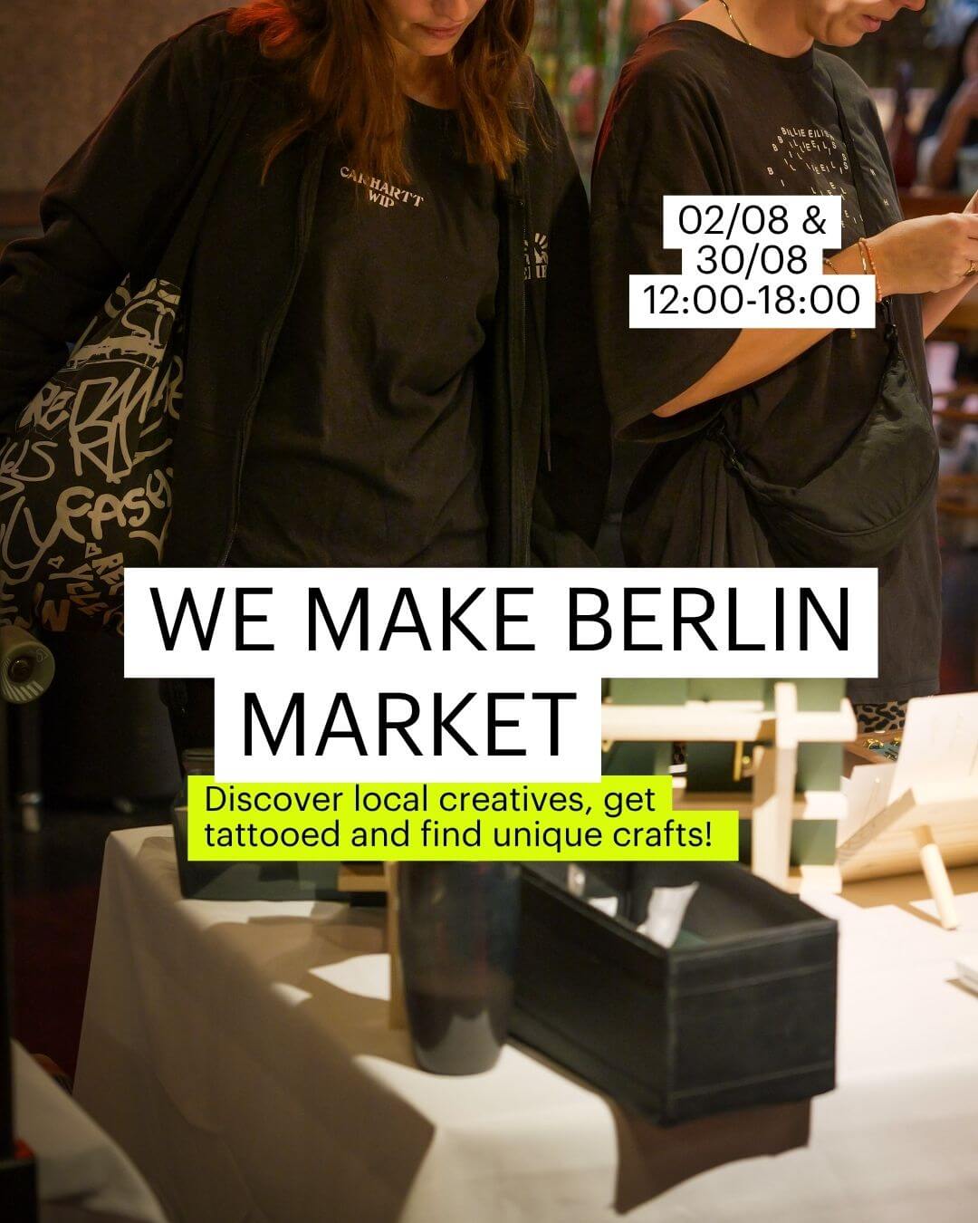 we make Berlin creative market , 30/08